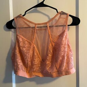 Light Pink Lacy Mesh Bralette
